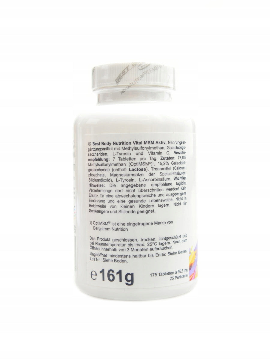 Best body nutrition Vital MSM aktiv 175 tablet Medical device no
