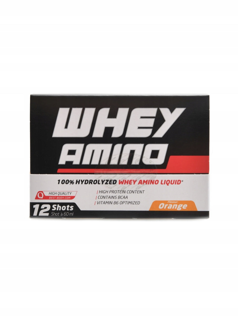 Best body nutrition Whey amino liquid muscle shock 12 x 60ml shot pomeranč Expiration date at least six months from the date of purchase