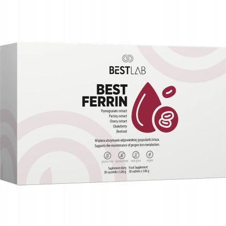 BestLab Best Lab BestFerrin Pomegranate Extract Aroniia Beetroot 30 sachets