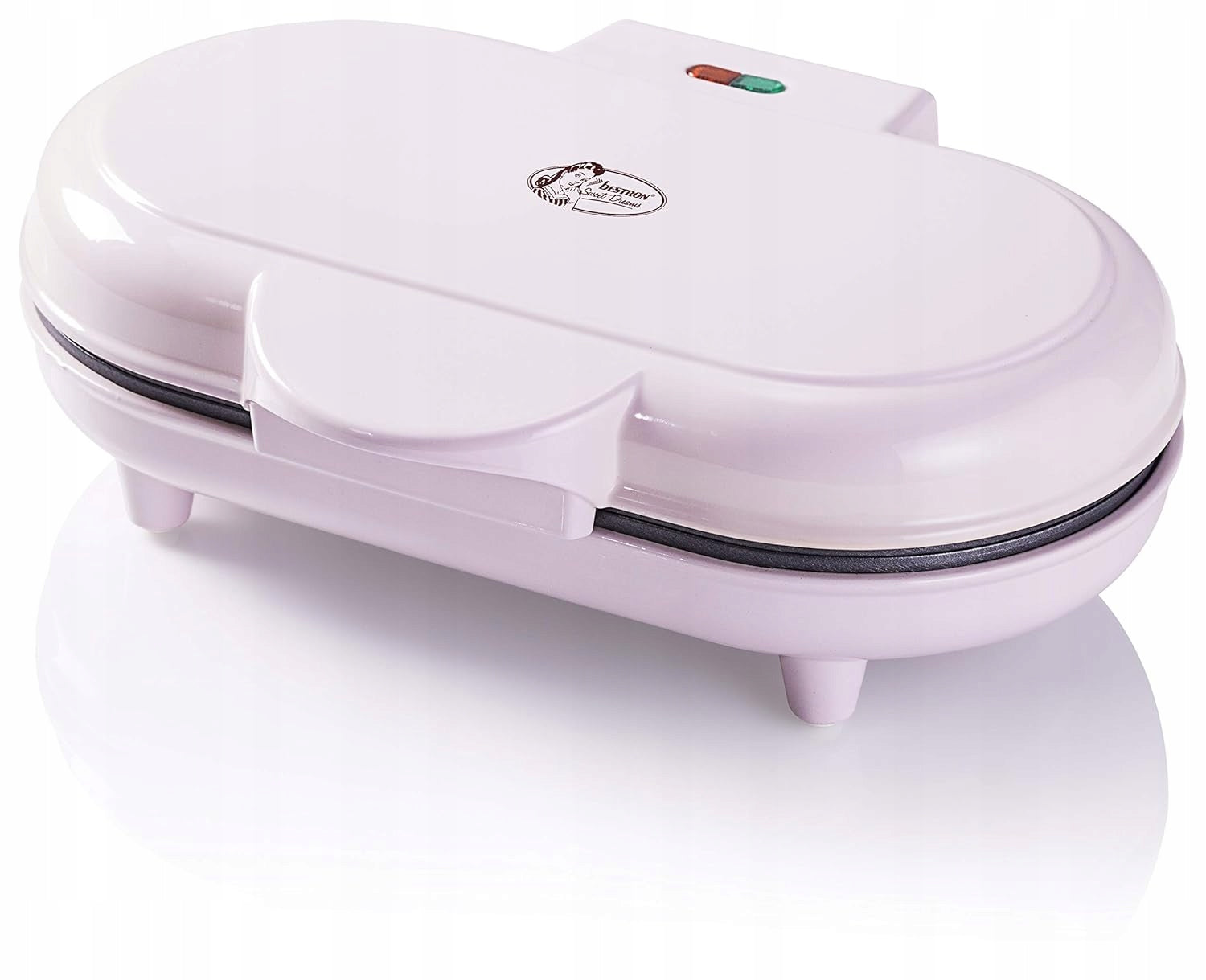 Bestron Heart Waffle Iron 1000W Pink Nonstick Coating Power rating 1000 W