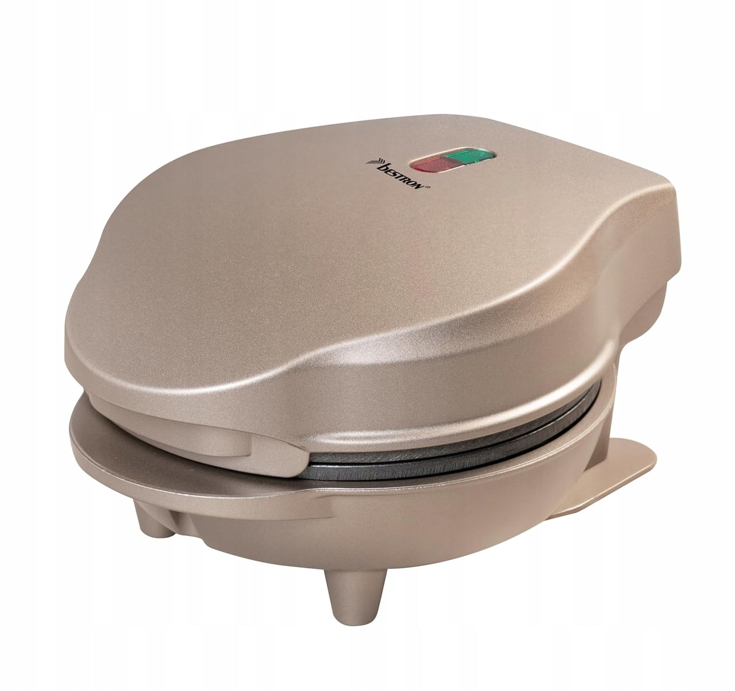 Bestron Mini waffle iron with non-stick coating light beige Power rating 550 W