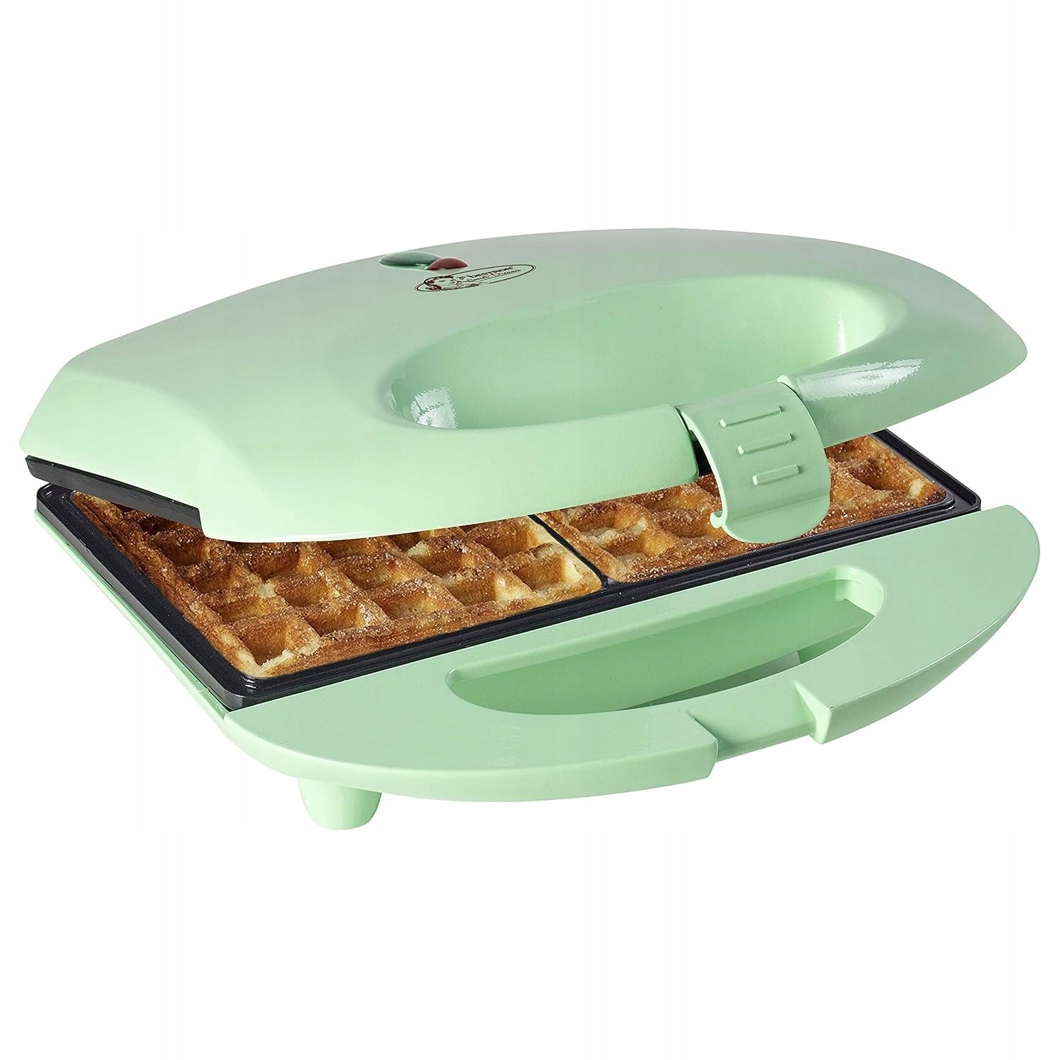 Bestron Retro waffle iron 700W for 2 waffles green