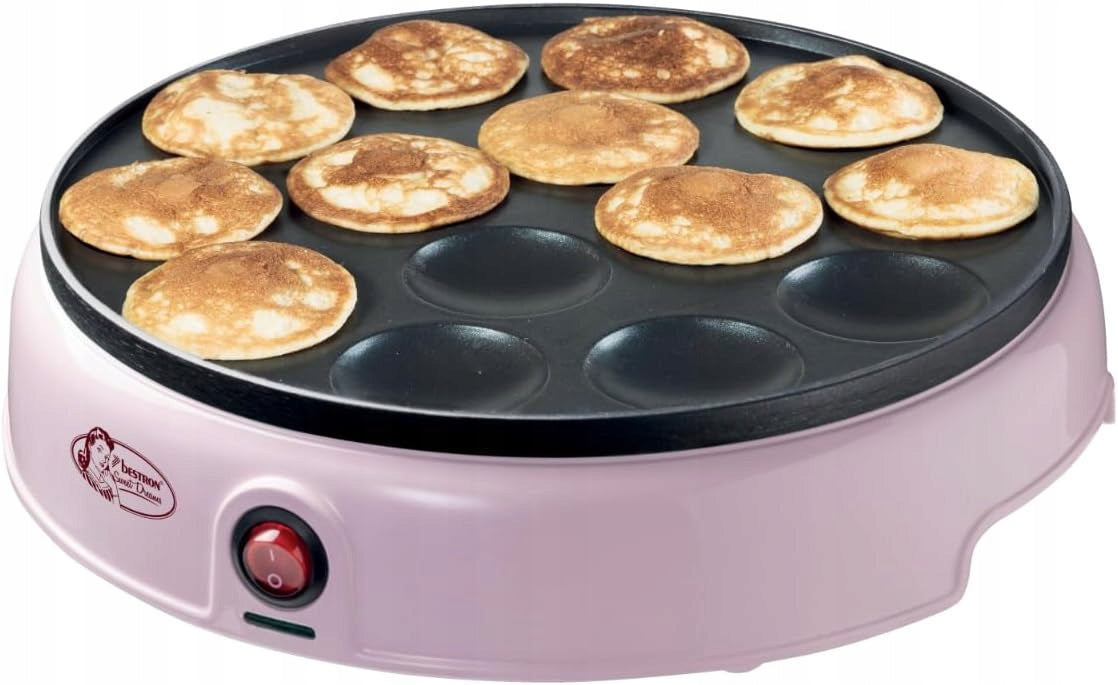Bestron Waffle Iron Pancakes 14 recesses non-stick retro 800W Brand Bestron