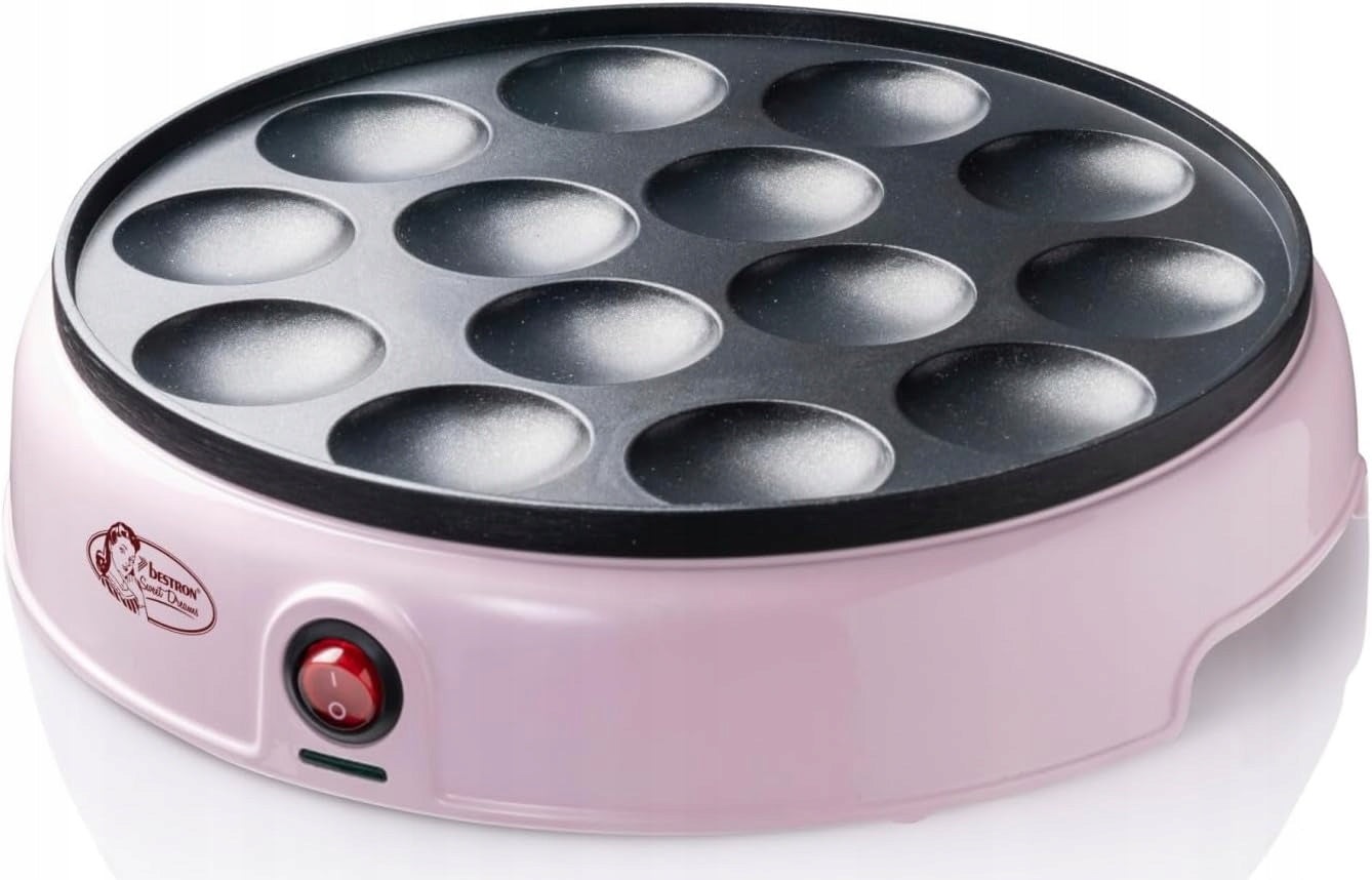 Bestron Waffle Iron Pancakes 14 recesses non-stick retro 800W Model APFM700SDP