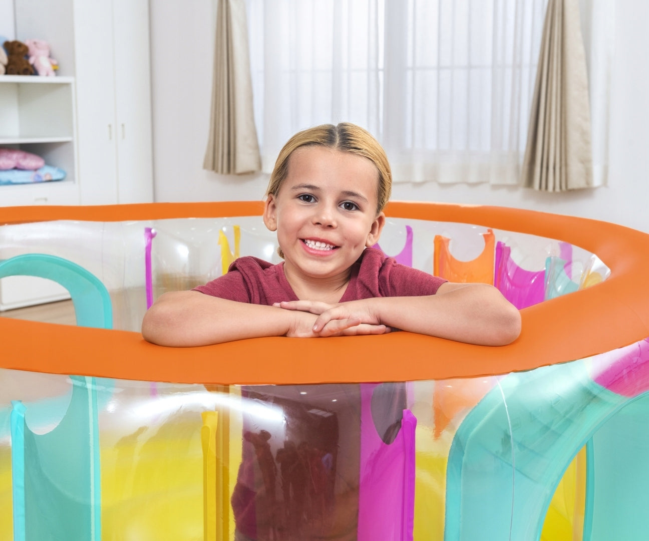 Bestway 52262 Inflatable Round Jumping Castle BounceJam Bouncer 1.80m Kind blown
