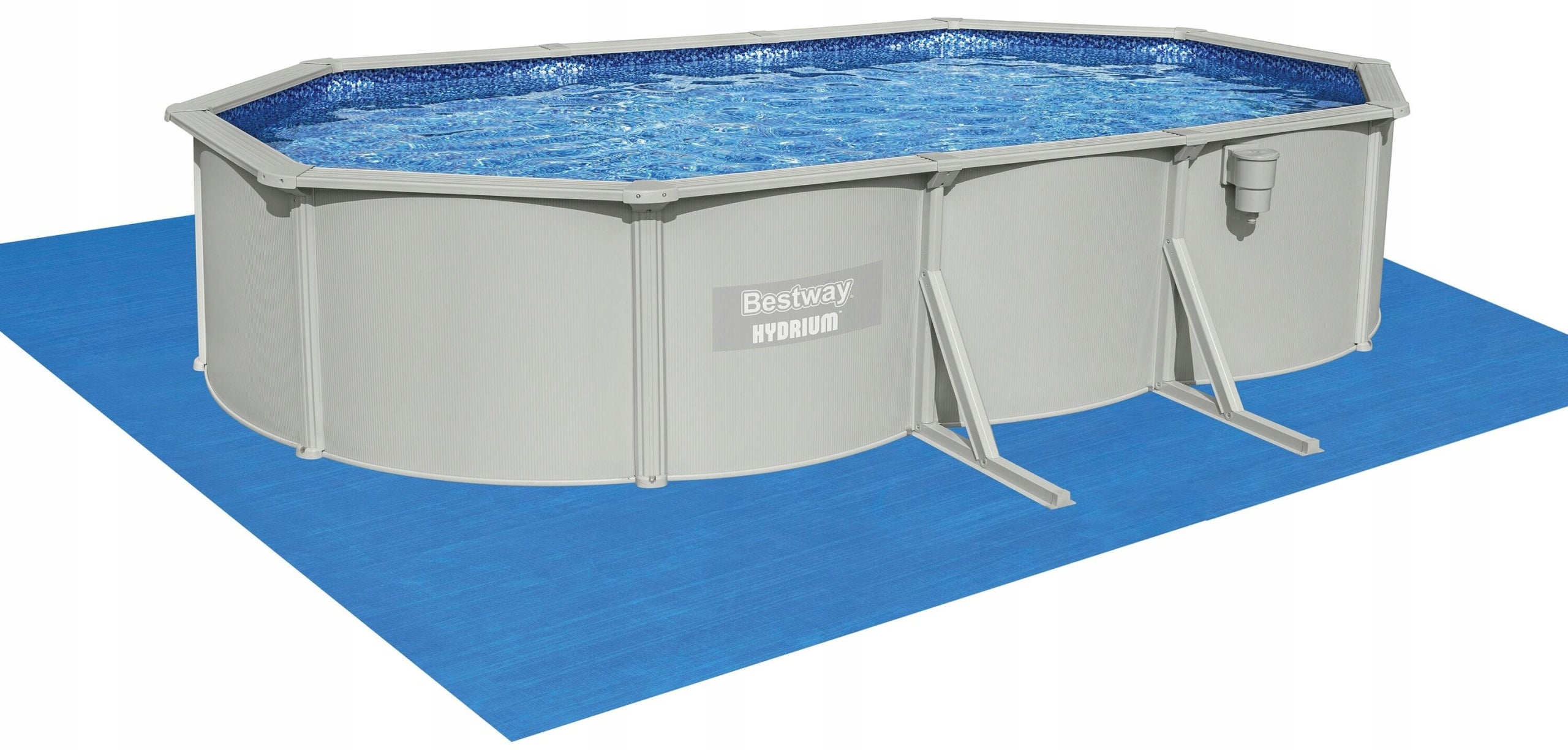 Bestway 56369 Garden Pool 610x366x122cm Year-Round Vacuum Cleaner Skimer Height 122 cm