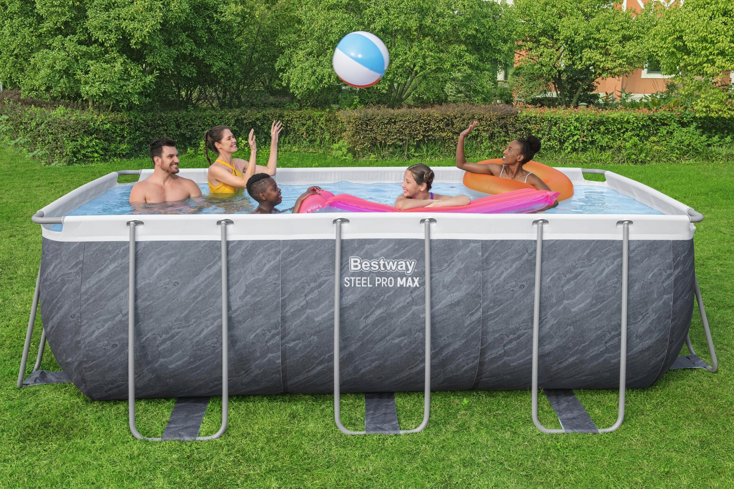 Bestway 56722 Garden Pool 412x201x122cm Framed Sand Pump Series STEEL PRO MAX