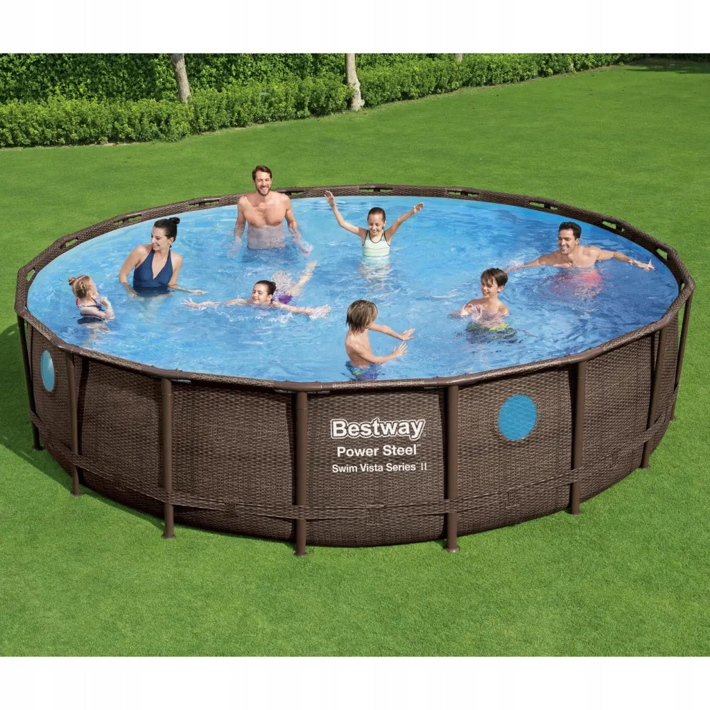 Poolset Bestway Power Steel, 549x122cm, mit Filter 