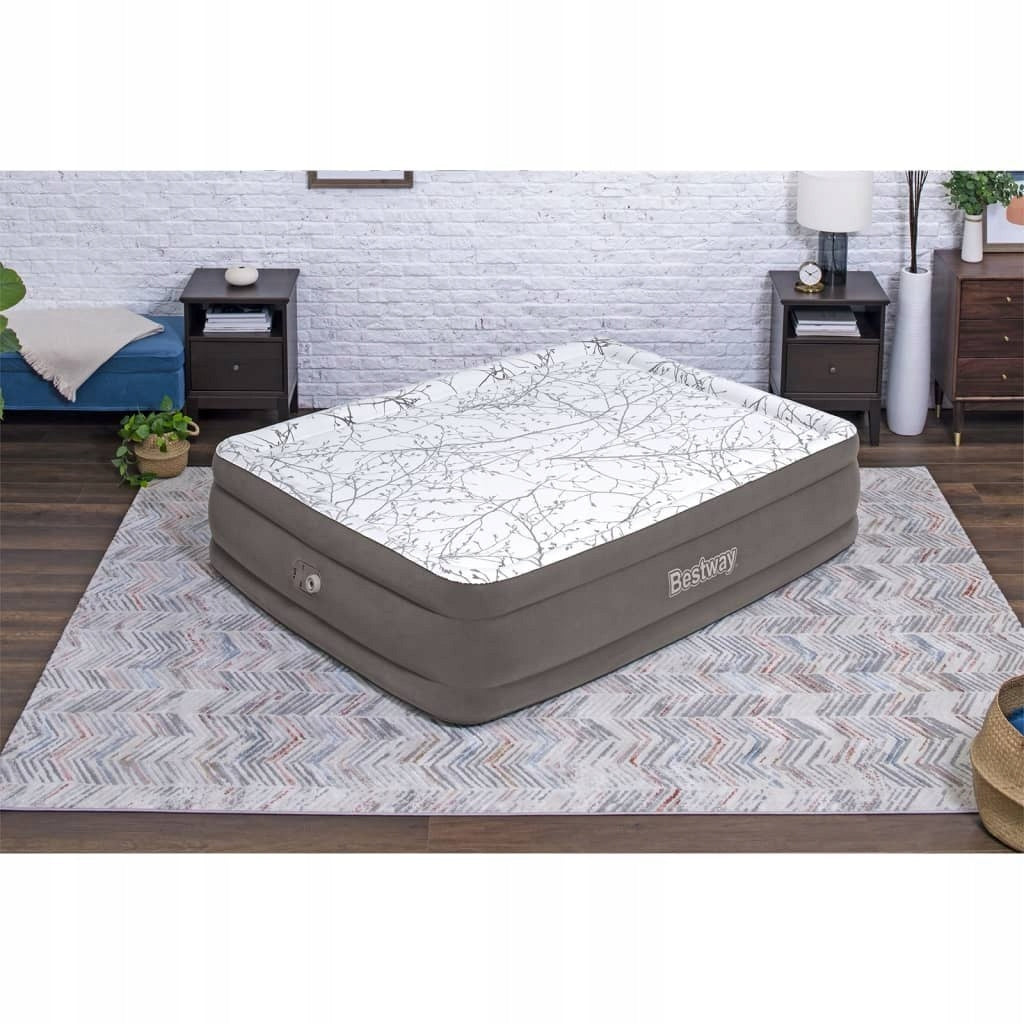 Bestway® TriTech™ aufblasbare Matratze Cushify Top™ mit integrierter Elektropumpe Double XL/Mid 203 x 152 x 46 cm 