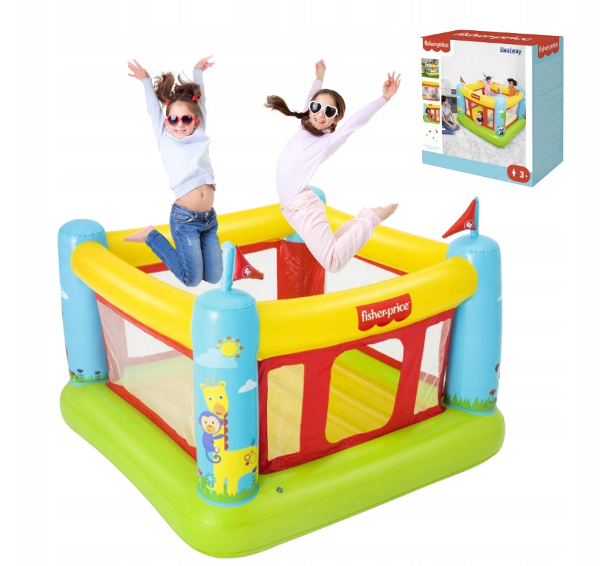 Bestway Inflatable Castle Jumping Trampoline for Kids Playpen Fisher Price