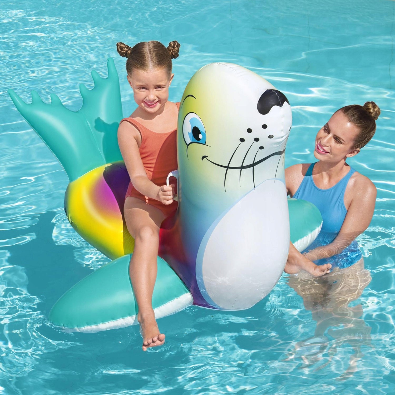 Bestway Inflatable FOKA Swimming Mattress with Handles 157x114 cm 41479 Color multicolor