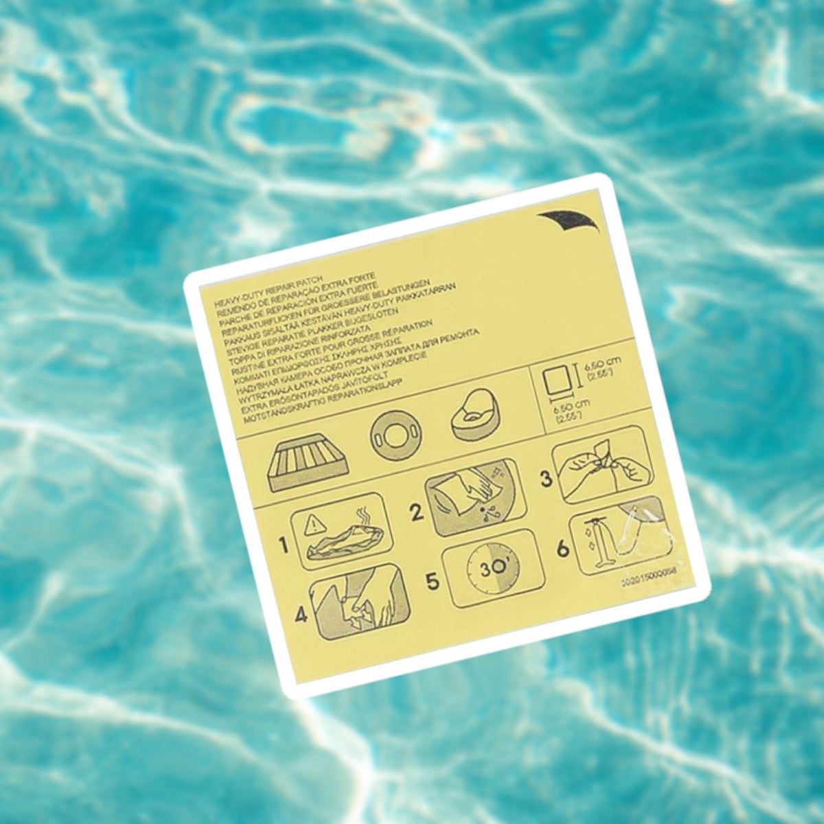 Bestway Inflatable FOKA Swimming Mattress with Handles 157x114 cm 41479 Maximum load 45 kg