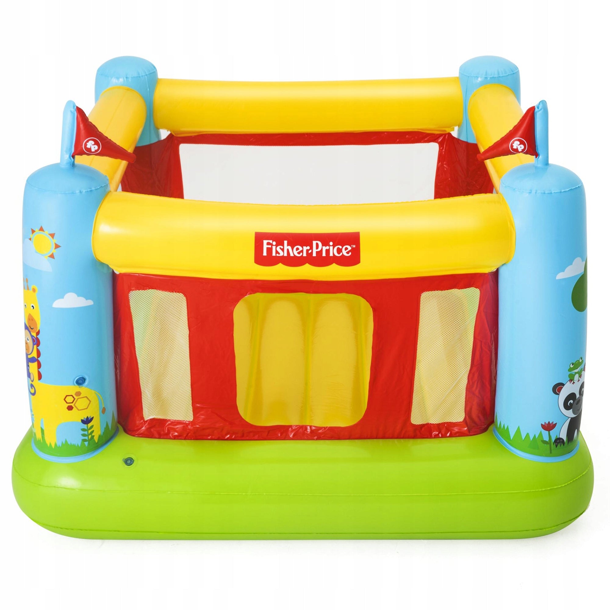 Bestway Inflatable Jumping Castle for Kids Playpen Fisher Price 93553 Size (ft) 5 (150 cm)