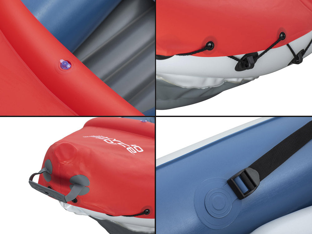 Bestway Kayak Rapid X3 inflatable 3 seater + paddle bag 381x100 cm 65132 Weight 19 kg