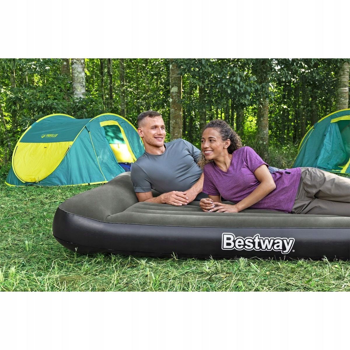 Bestway Matrace Tritech 203 x 152 x 30 cm Color green