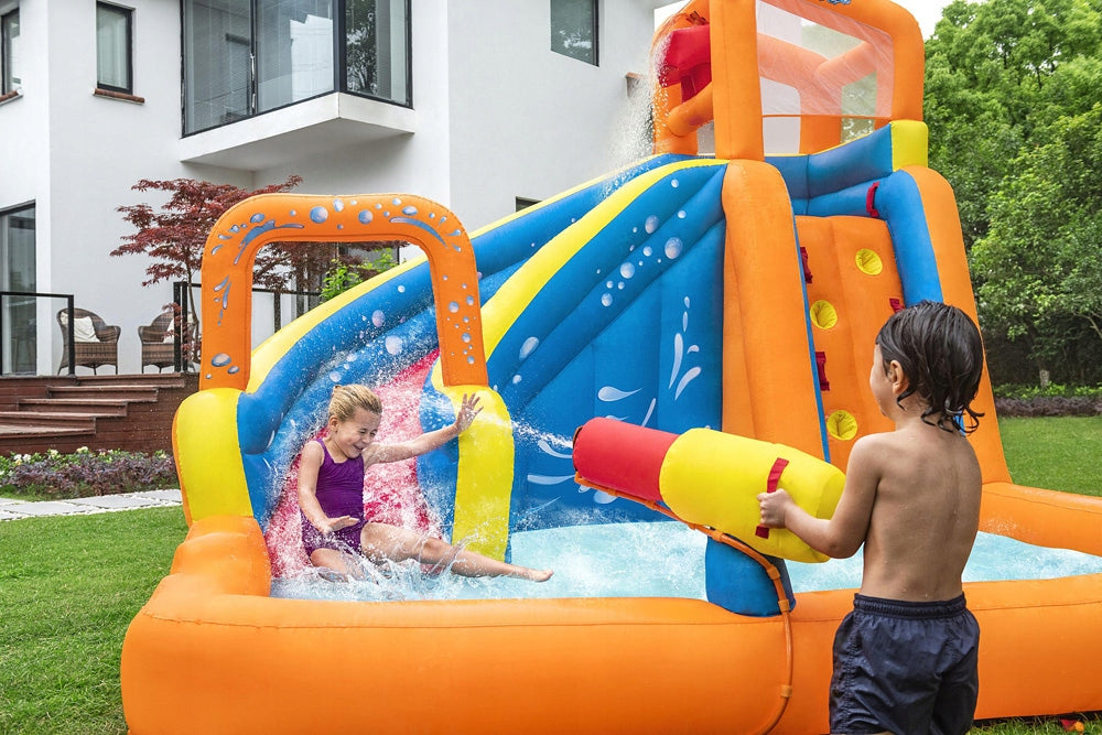 BESTWAY aufblasbares Spielzentrum Tidal Tower Mega Water Park, 5,65 m x 3,73 m x 2,65 m 