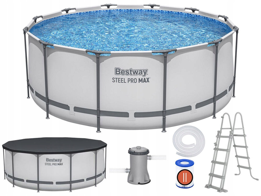 Bestway RACK pool 366x122cm 11in1+ pump ladder cover 56420 Kind frame