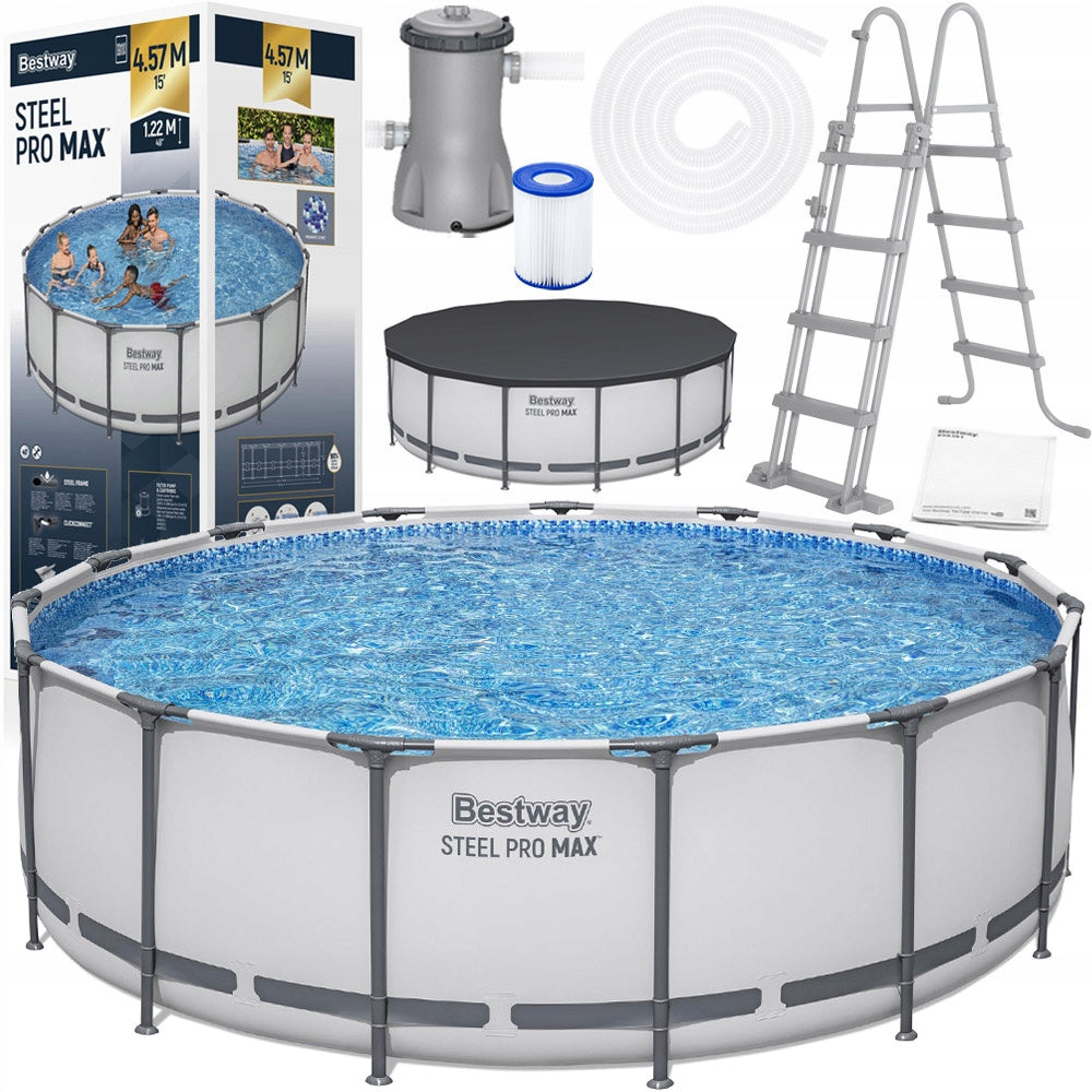 Bestway RACK pool 457x122cm 10in1 pump ladder cover 56438