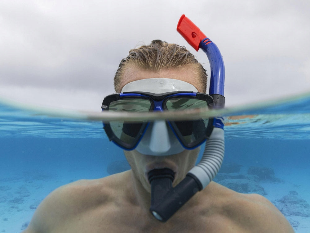 Bestway Snorkeling Set Mask with Swimming Tube 14+ 24053 Color blue