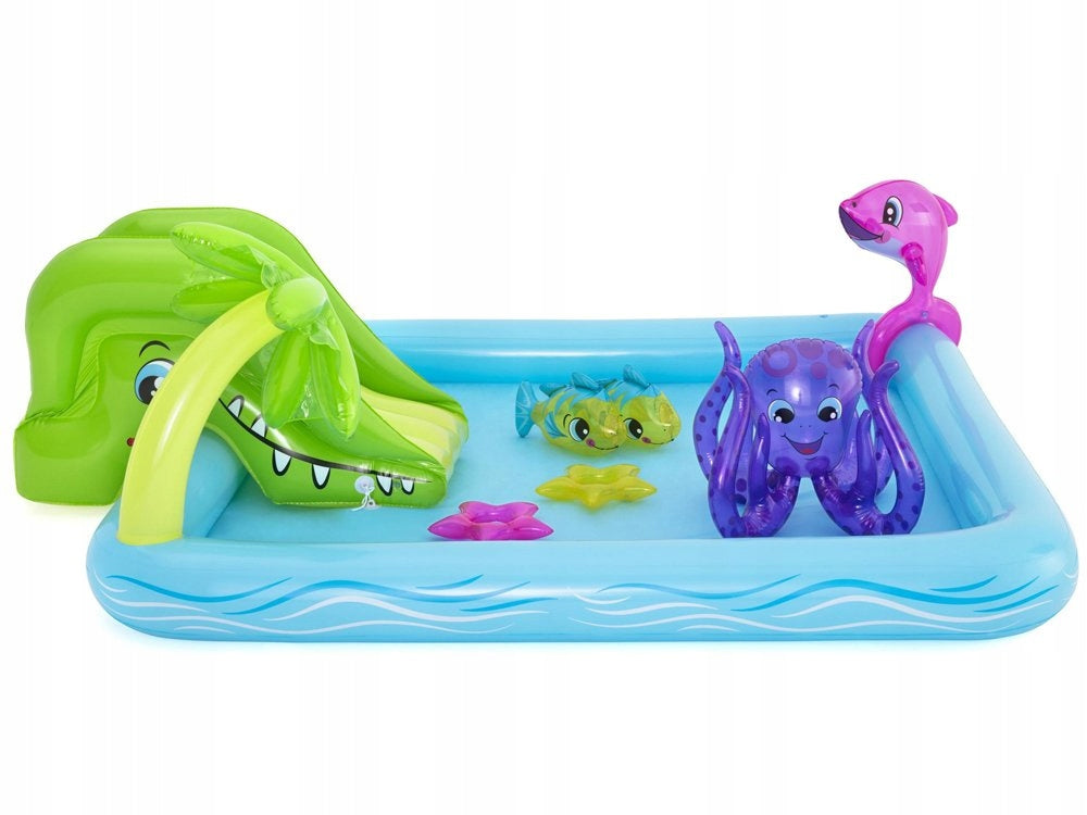 Bestway Water square toys for children AQUARIUM Paddling pool + slide 53052 Brand Bestway