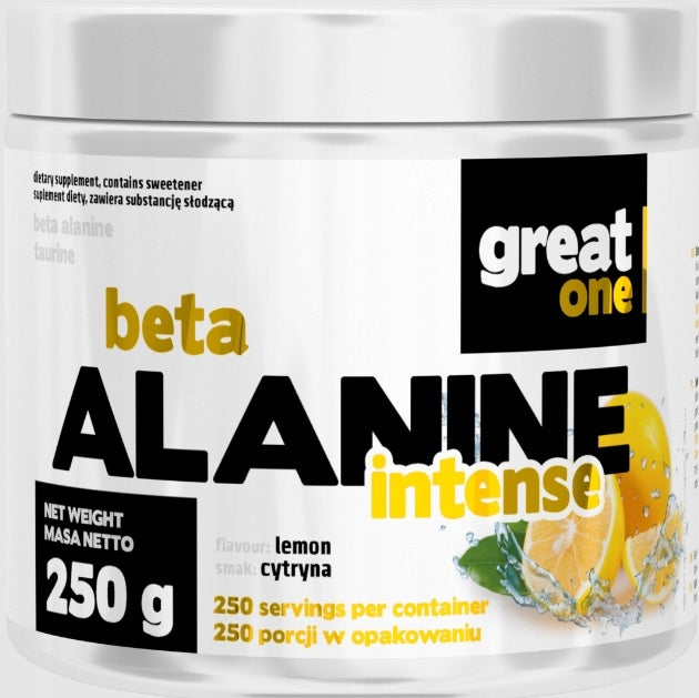 Beta Alanina Intense LEMON 250g with the addition of taurine - 09.2026