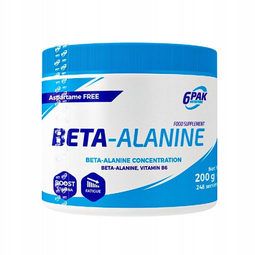 Beta Alanine 6PAK 200g Pre-workout Powder Pre Workout Gym Expiration date at least six months from the date of purchase