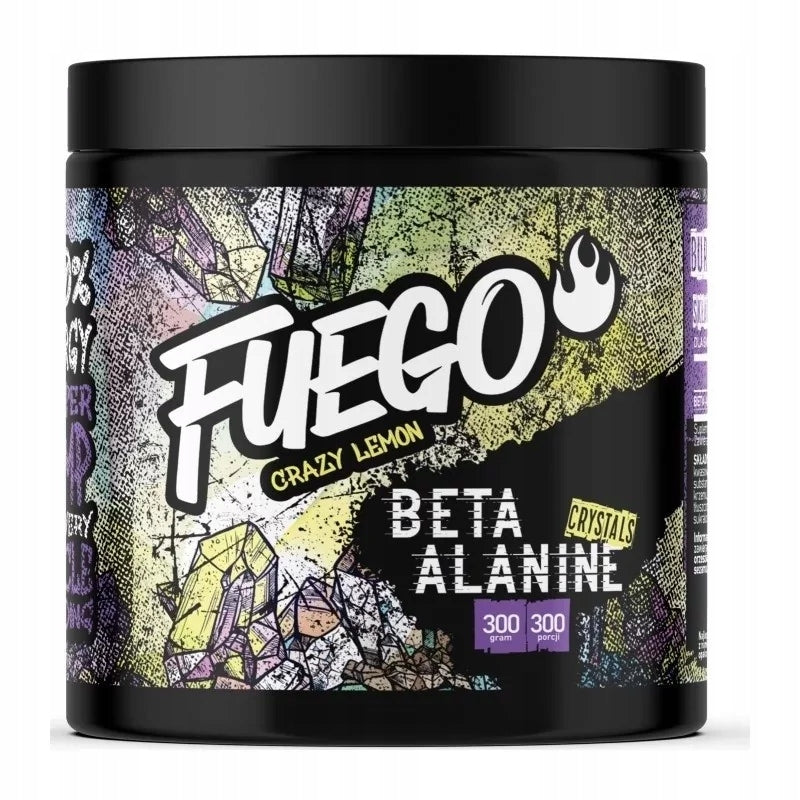 Beta Alanine FUEGO powder 300 g taste LEMON PURE, STRENGTH