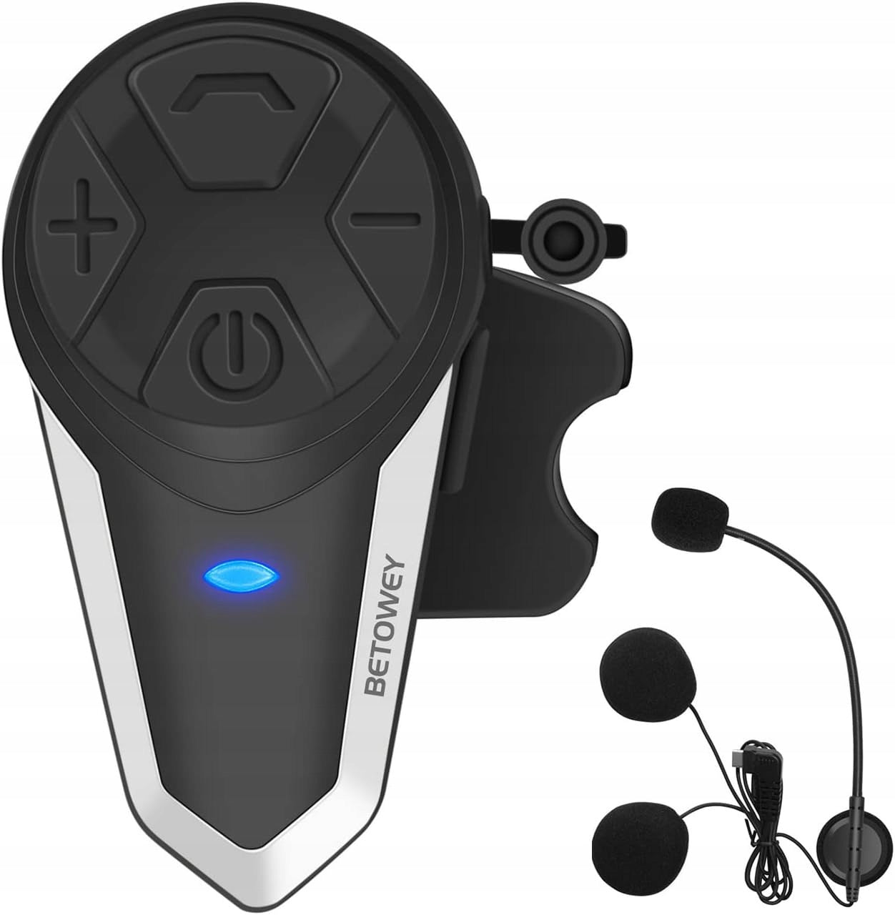 Betowey BT-S3 Motorcycle Intercom Bluetooth 5.0 1000m FM Radio