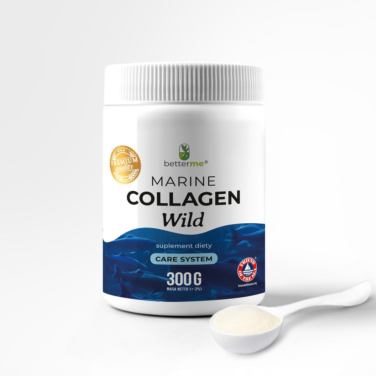 BetterMe Marine Collagen Wild 2x300g Collagen from wild cod Expiration date at least 1 year from the date of purchase