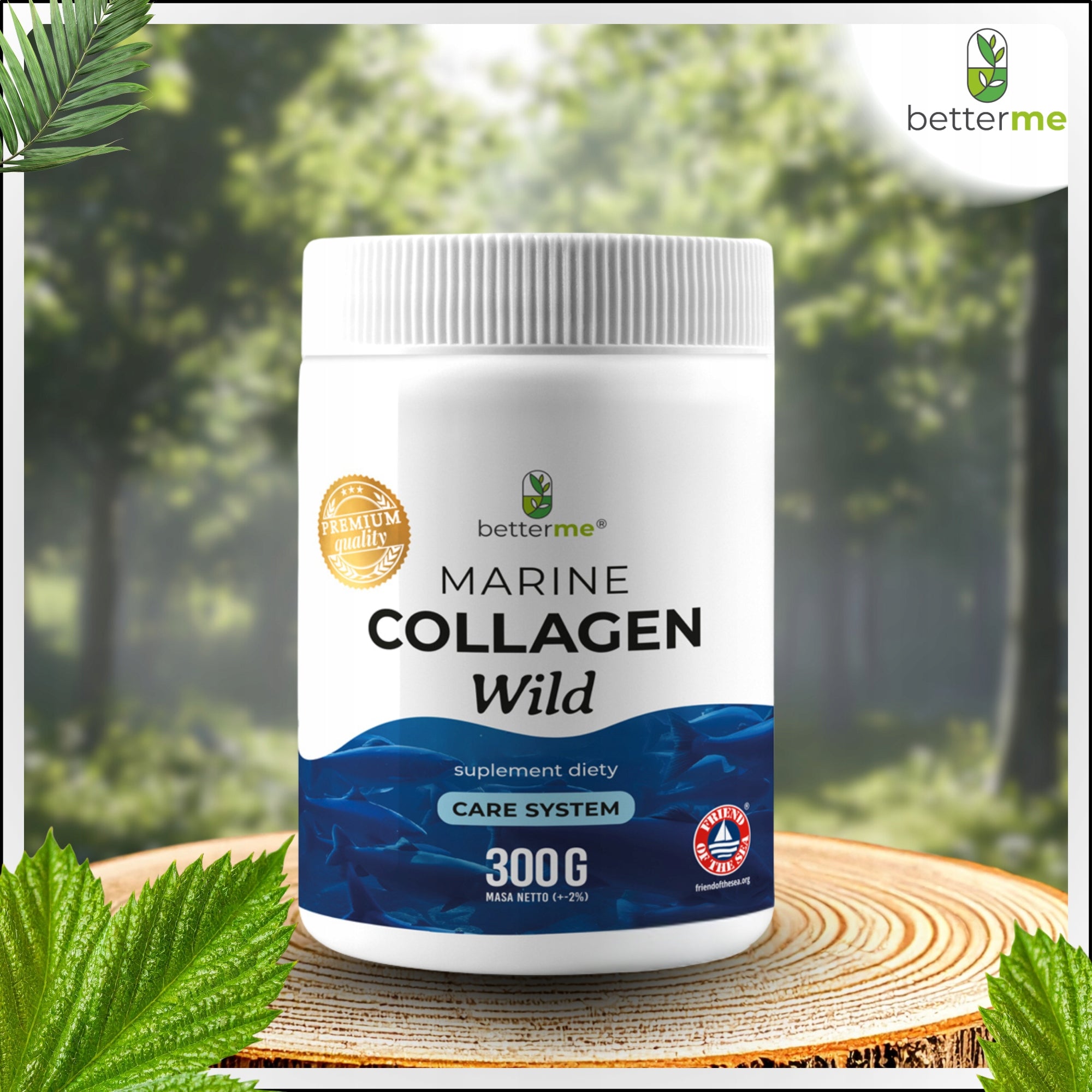 BetterMe Marine Collagen Wild Collagen with wild cod 300g 30 days Packaging status original