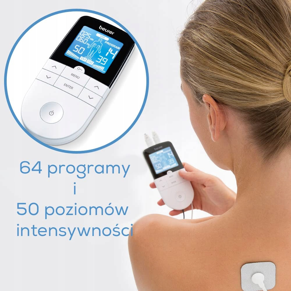 Beurer Em 49 Digital TENS/EMS current stimulator 3in1, 4 electrodes Kind electrical muscle stimulator