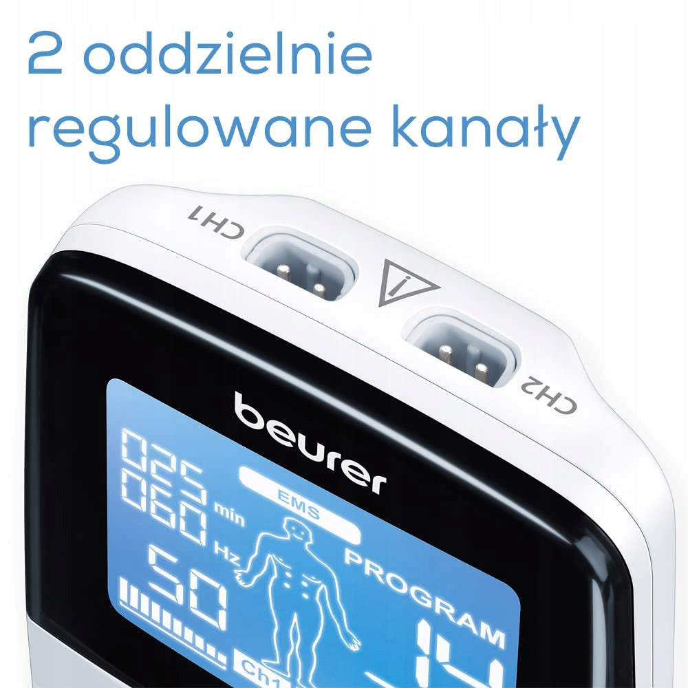 Beurer Em 49 Digital TENS/EMS current stimulator 3in1, 4 electrodes Model Elektrostymulacja
