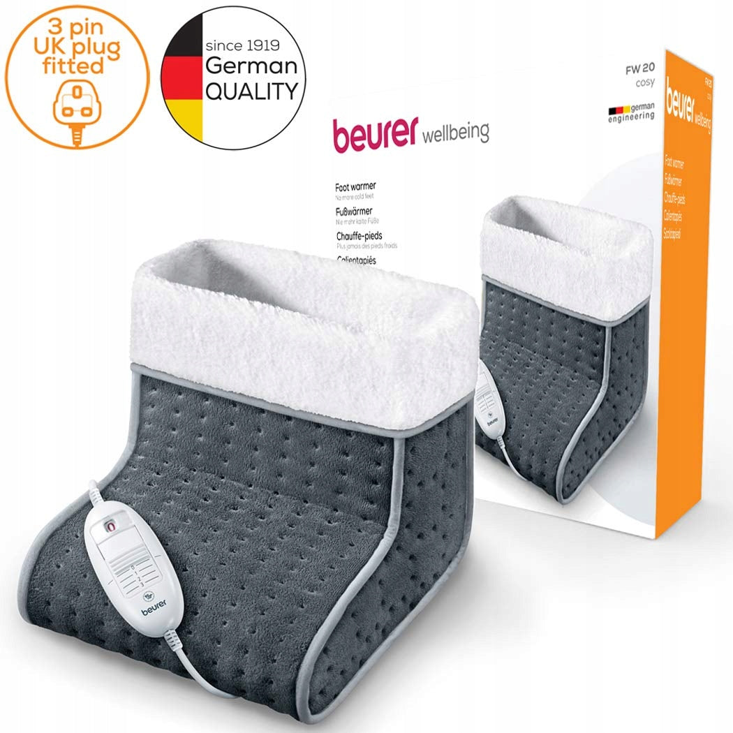 Beurer FW20UK electric foot warmer grey 3 power levels Medical device no