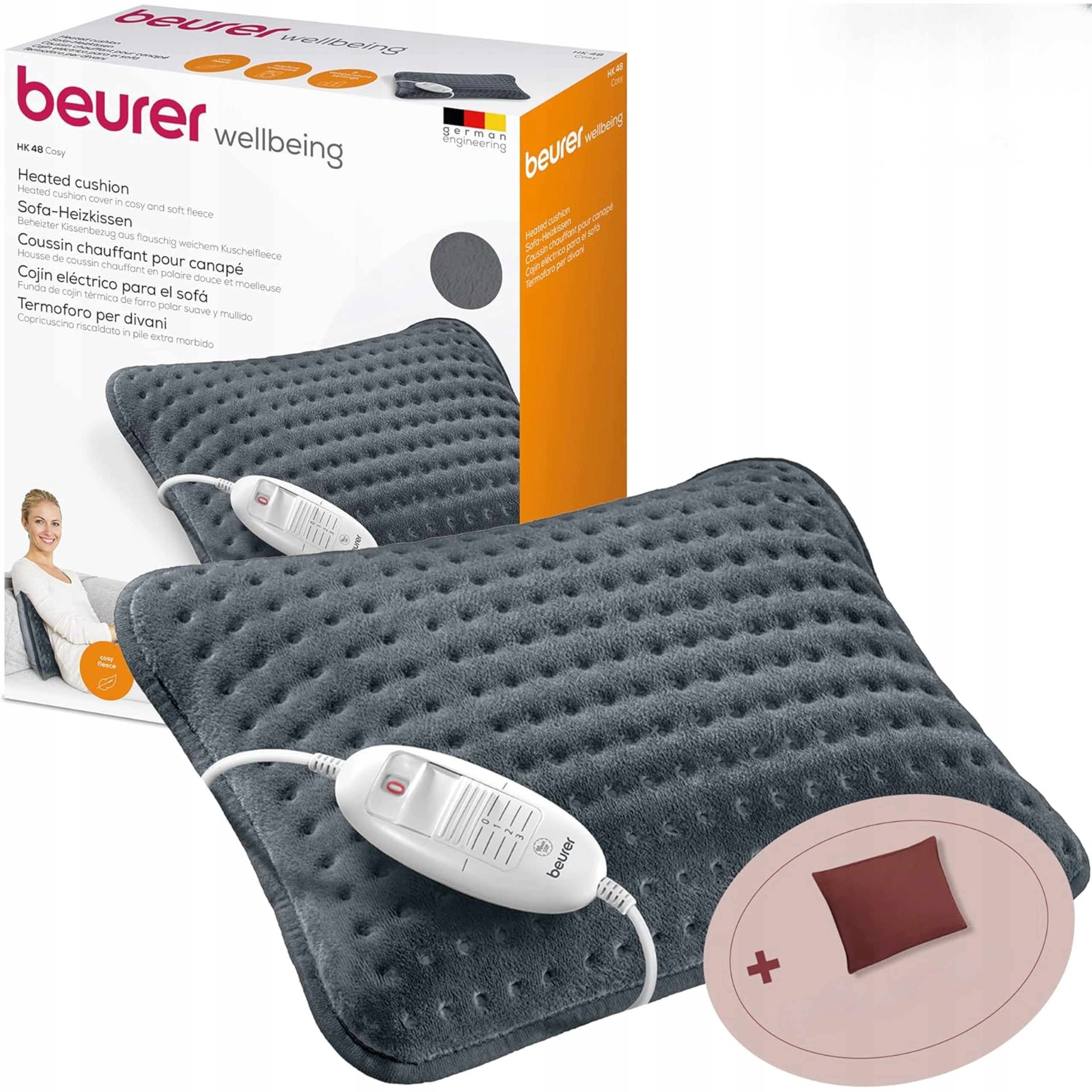 Beurer HK 48 heating pad for sofa 100W 3 degrees 40x30 cm red