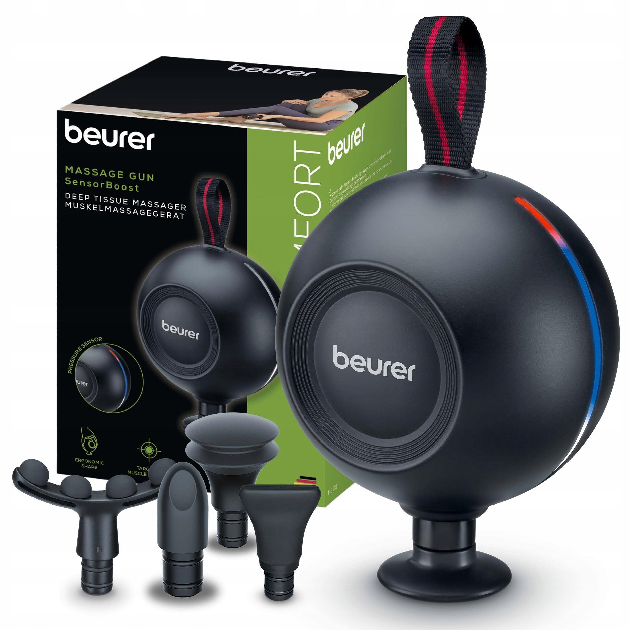 Beurer Mg 101 SensorBoost Muscle Massage Gun, 5 Tips, Brand Beurer