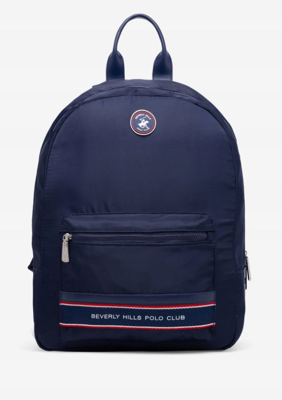 Beverly Hills Polo Club city backpack reinforced sports bottom blue