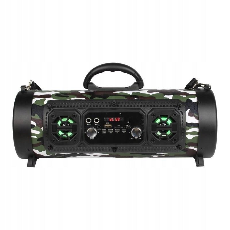 Bezdrôtový Bluetooth reproduktor DH-M17 FM rádio USB TF LED Camouflage
