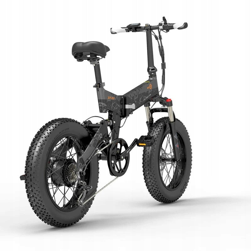 Bezior XF200 Electric Vehicle Folding 1000W 48V15AH 40KM/H 20*4 oil brake Color black