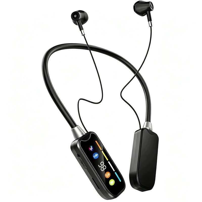Bezprzewodowe słuchawki Bluetooth z cyfrowym wyświetlaczem na ekranie