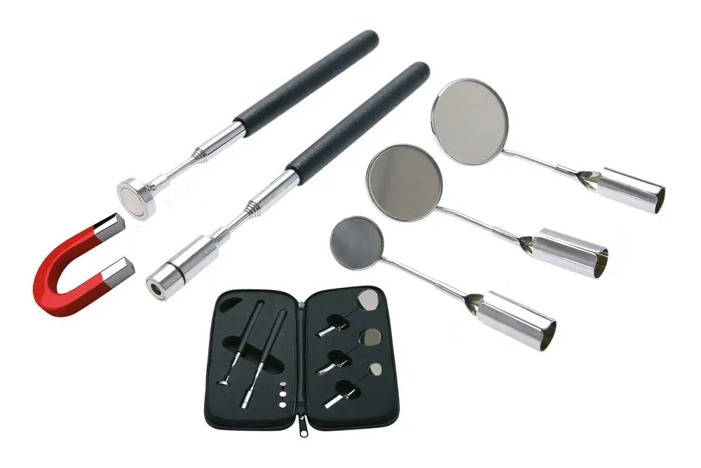 Bgs 3095 Set of magnetic grippers Led and inspection mirrors Brand BGS Technic