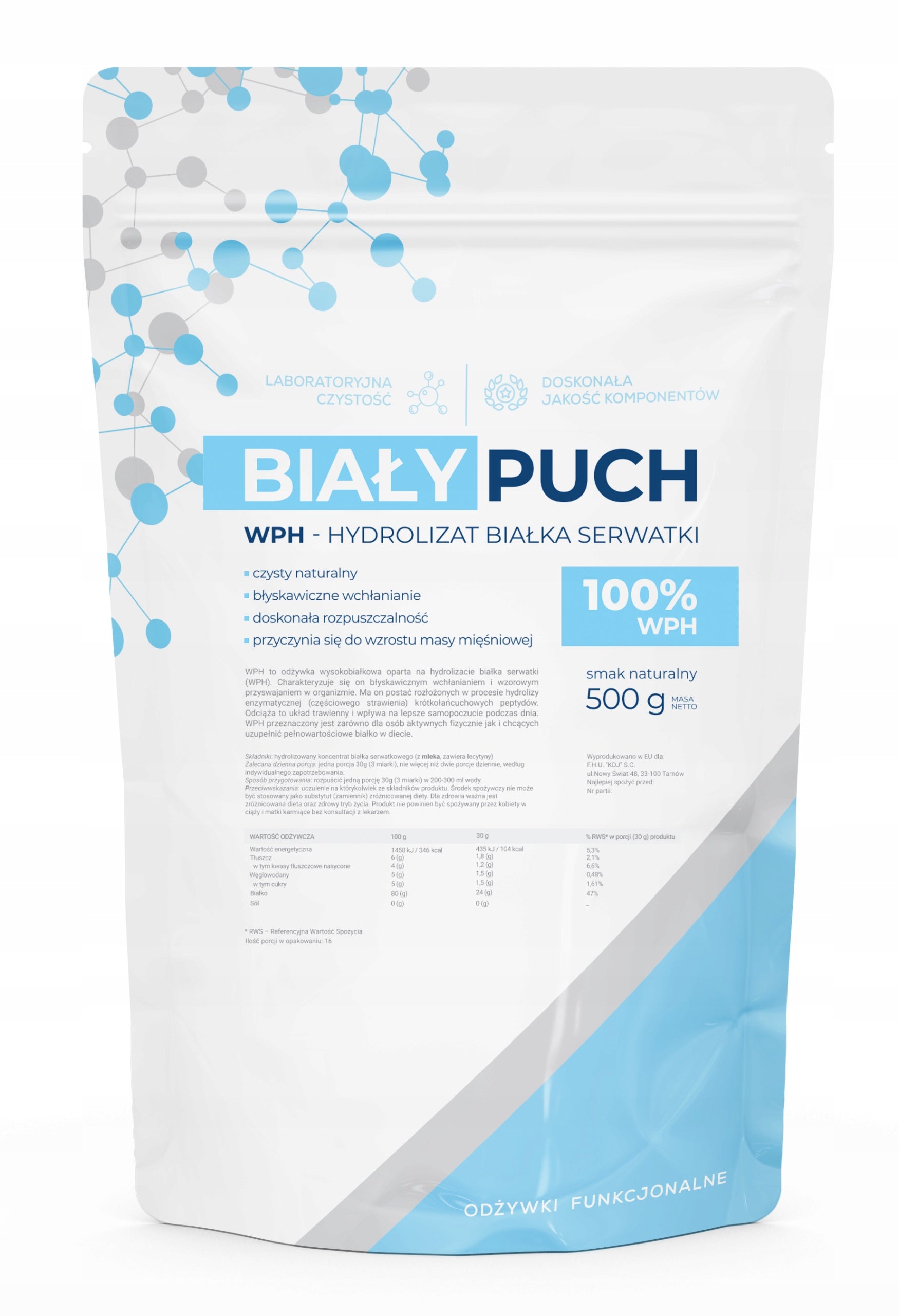 Biały Puch WPH Whey Protein Hydrolyzate Protein Conditioner 500g