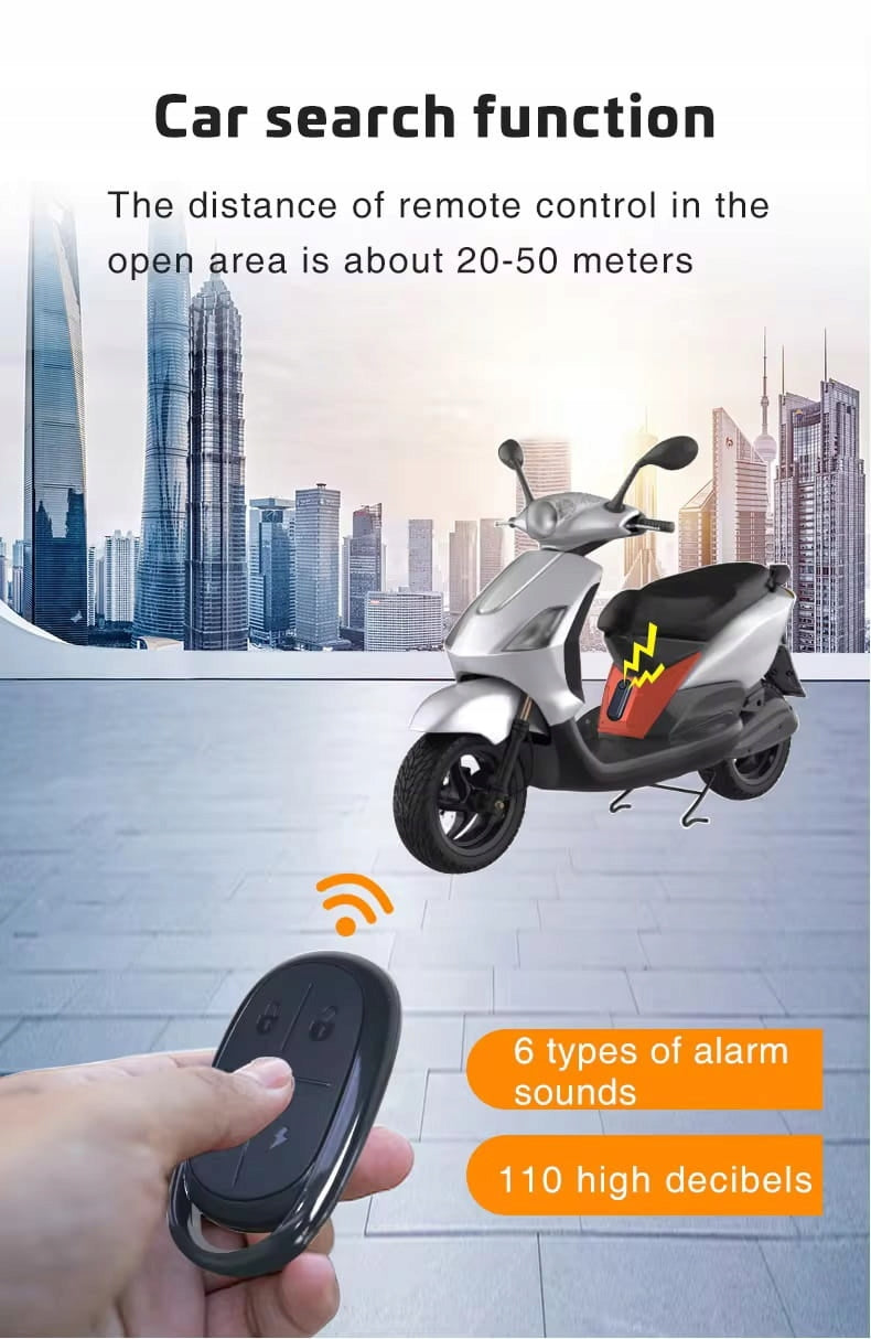 Bicycle Alarm Anti-Theft Remote Control Bike 110dB Location APPLE FIND MY Manufacturer code BEZPRZEWODOWY ALARM ROWEROWY APPLE FIND MY