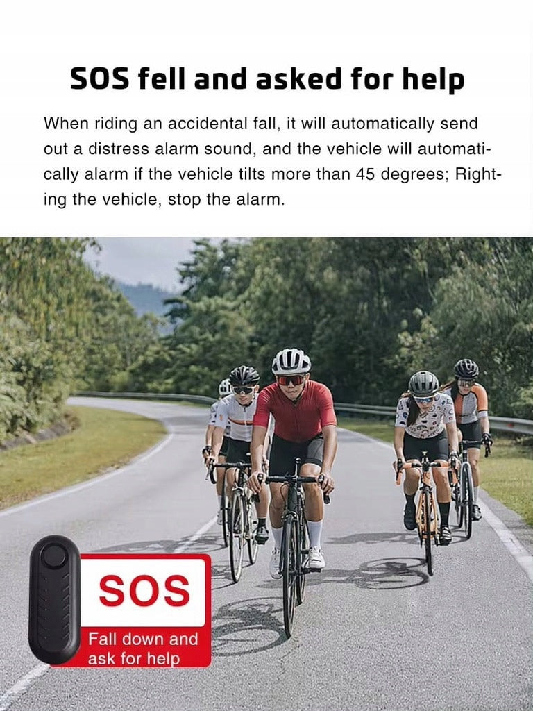 Bicycle Alarm Anti-Theft Remote Control Bike 110dB Location APPLE FIND MY Model AL3