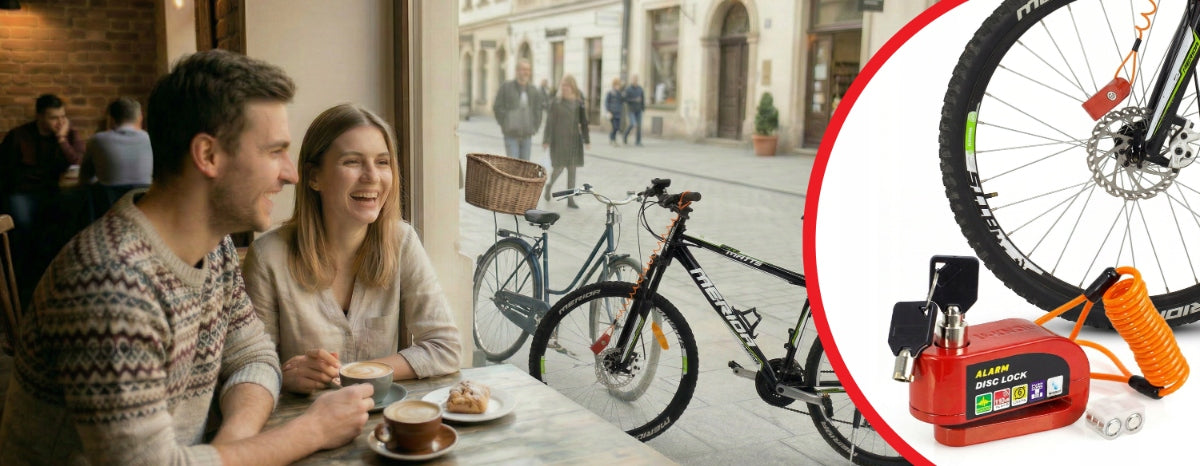 Bicycle Alarm BRAKE DISC LOCK with Link BICYCLE SCOOTER Alarm volume 110 dB