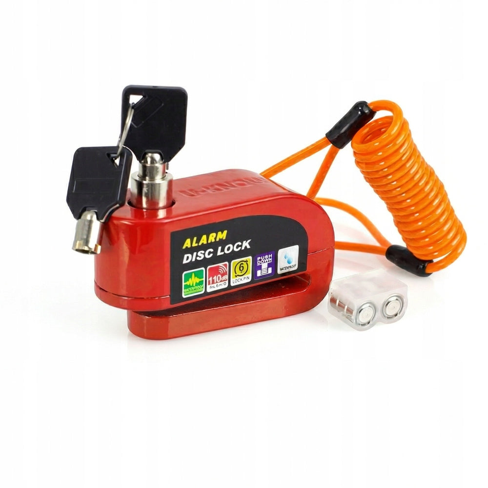 Bicycle Alarm BRAKE DISC LOCK with Link BICYCLE SCOOTER Packaging status original