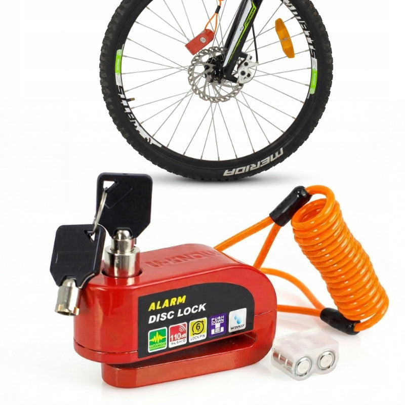 Bicycle Alarm BRAKE DISC LOCK with Link BICYCLE SCOOTER