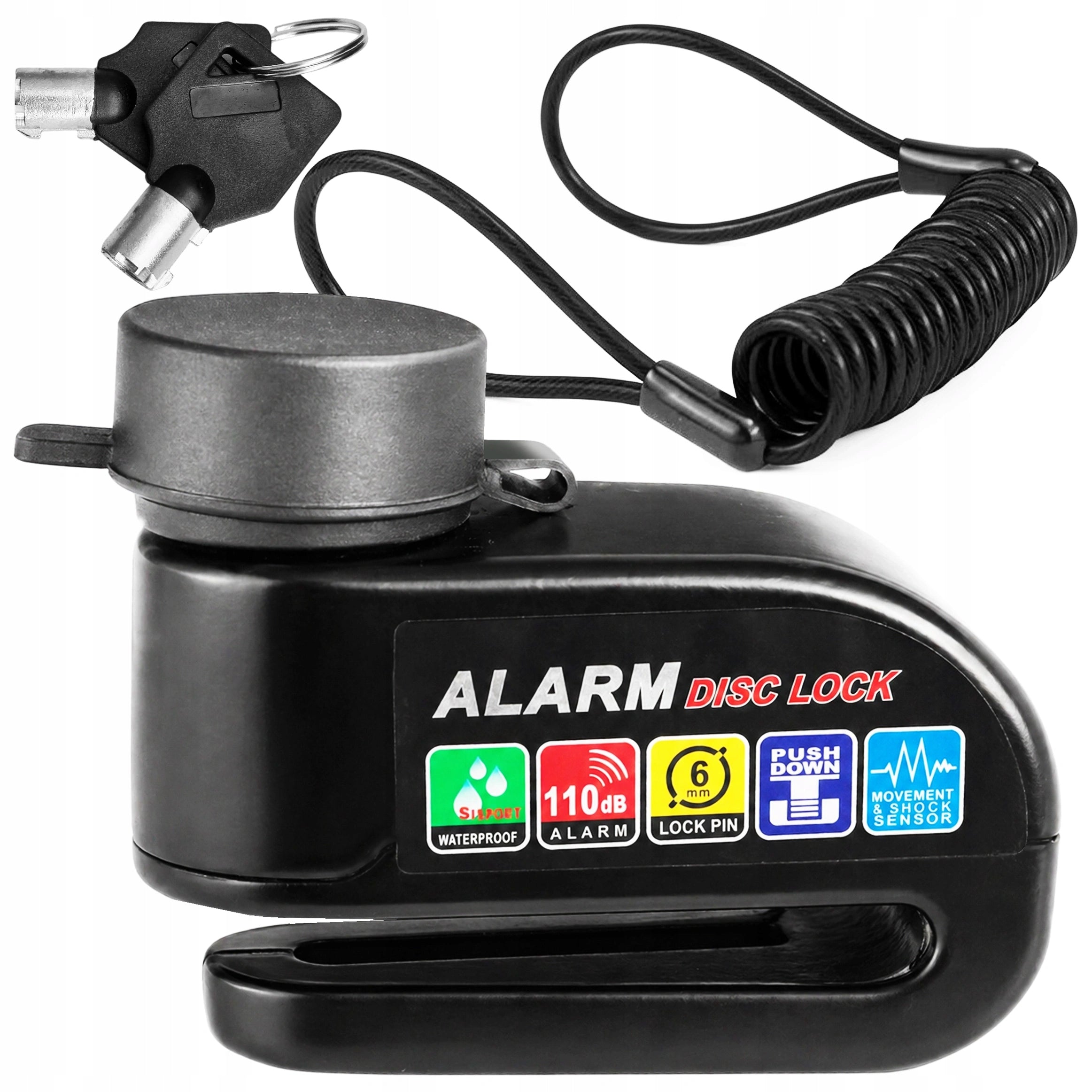 Bicycle Alarm Lock For Moped Bike Electric Anti-Theft Packaging status original