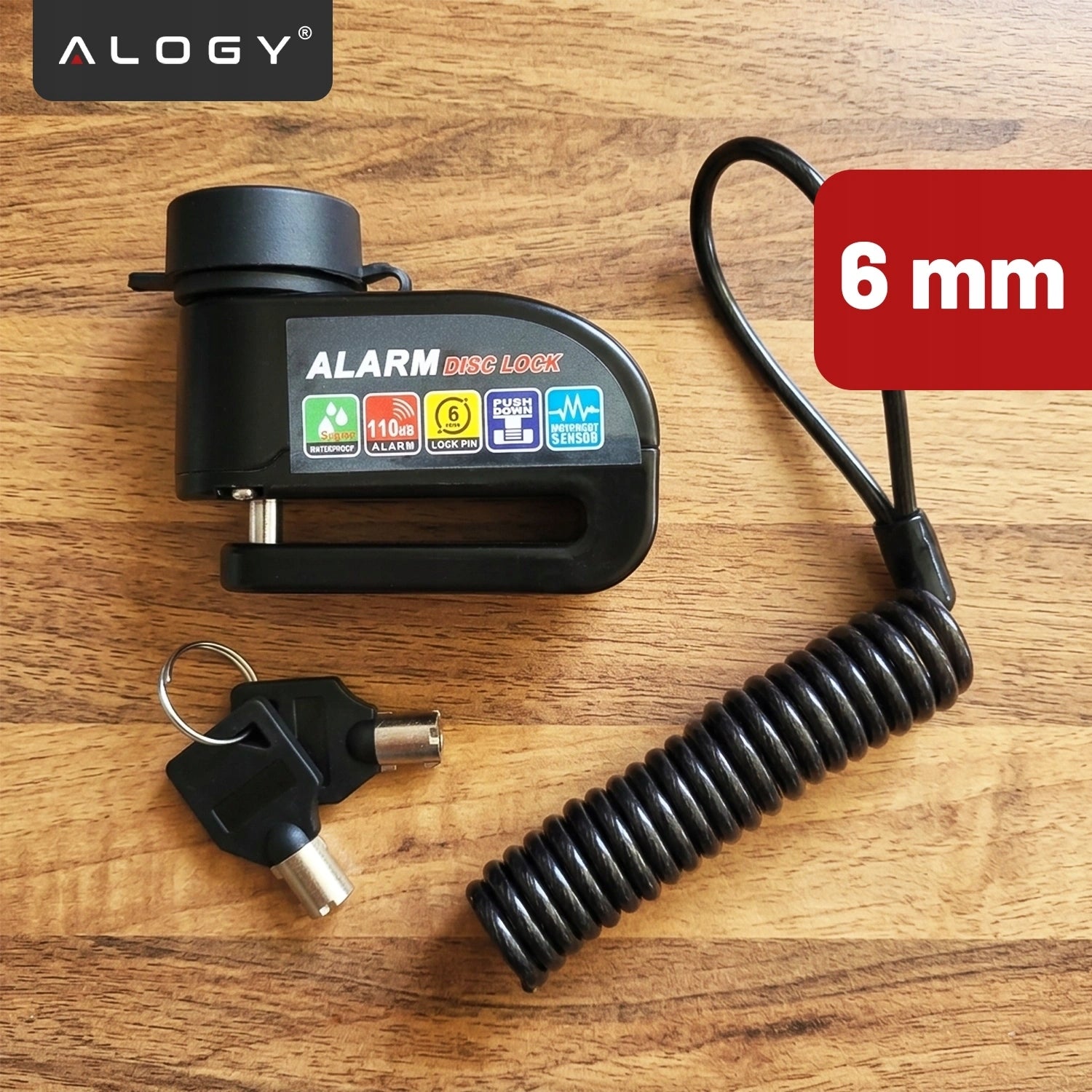 Bicycle Alarm Lock For Moped Bike Electric Anti-Theft Source of electricity replaceable battery