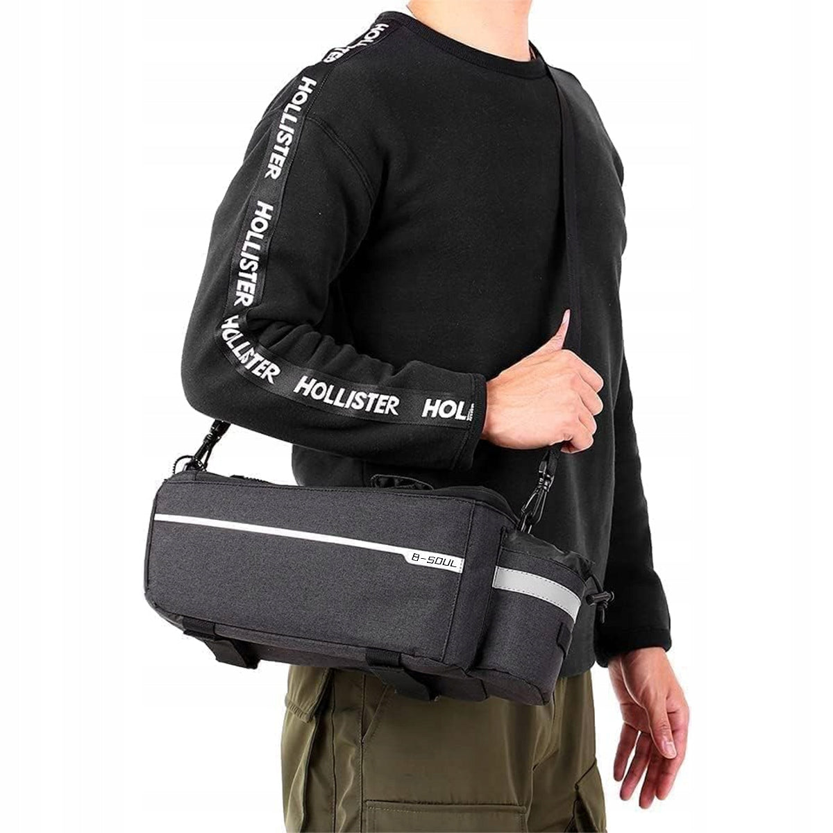 Bicycle Bag 10L Luggage Bag Reflective Bike Waterproof Additional features waterproof cover reflective elements dust protection