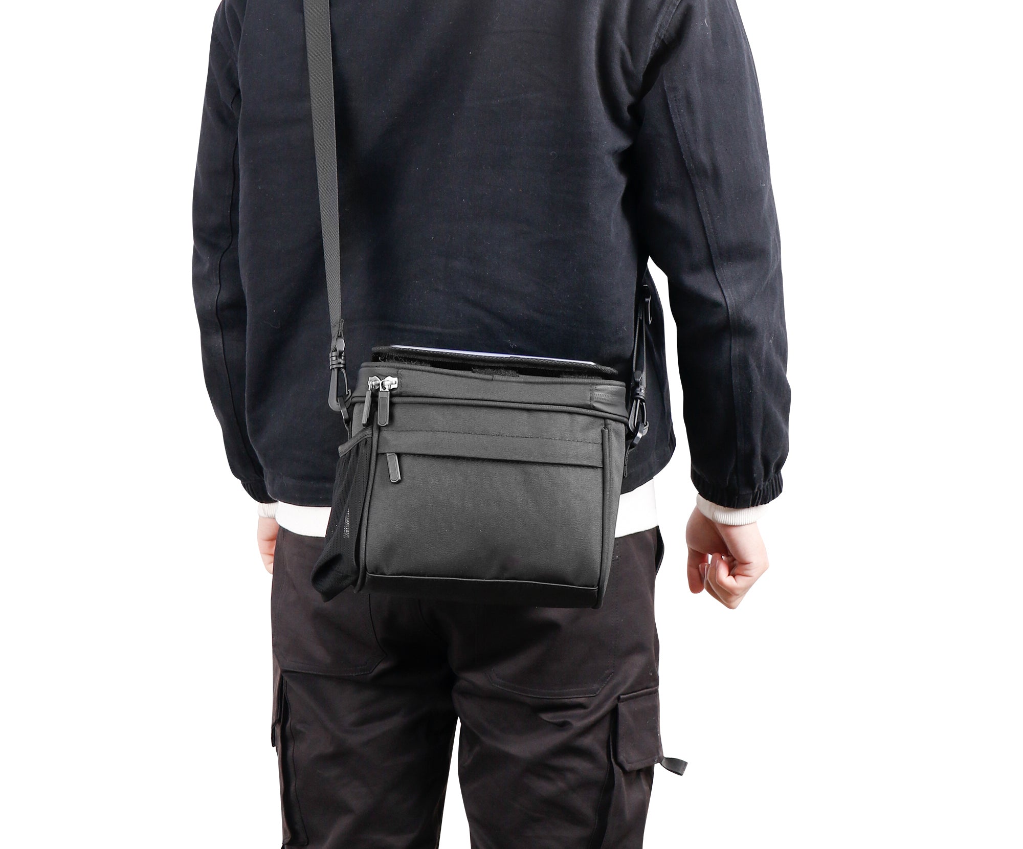 Bicycle Bag For Steering Wheel Pouch Phone Pocket Map GPS Navigation Color black